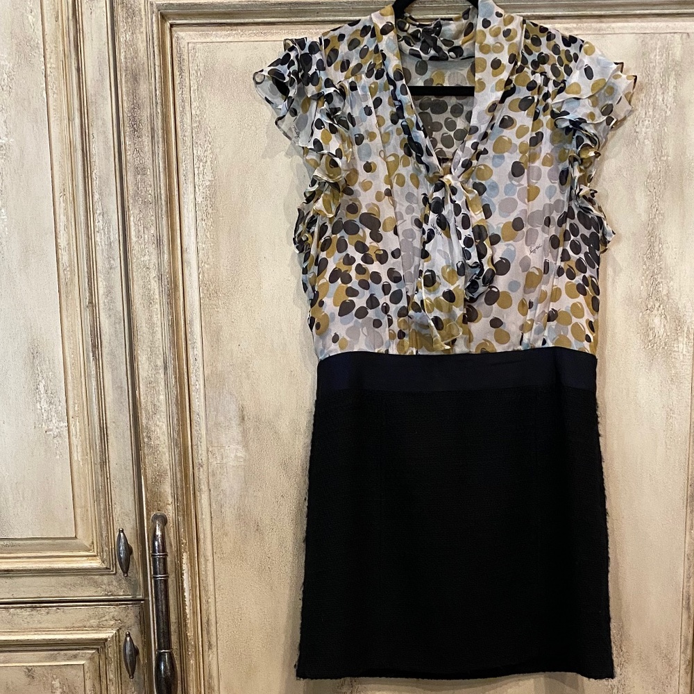 Milly (12) Multicolor Gold/Black Dress